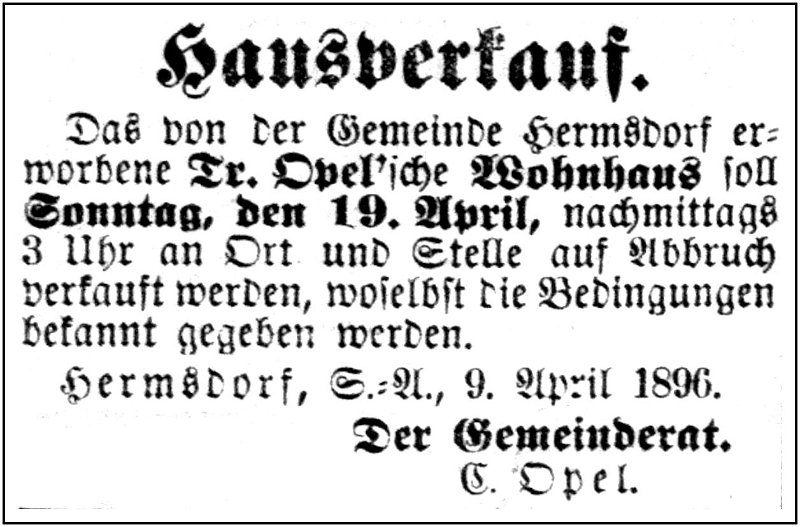 1896-04-19 Hdf Versteigerung Opelhaus